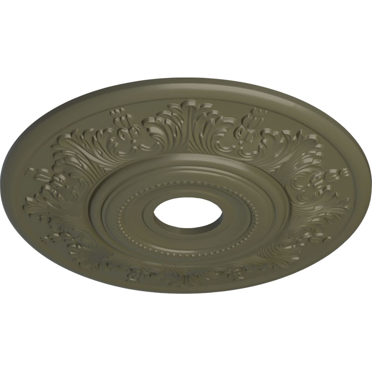 Ekena Millwork CM20VIUWF Vienna Ceiling Medallion, Ultra Pure White