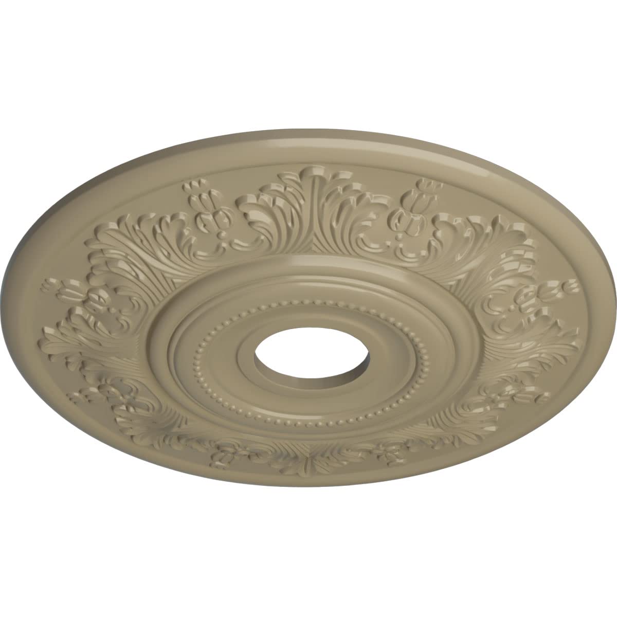 Ekena Millwork CM20VIUWF Vienna Ceiling Medallion, Ultra Pure White
