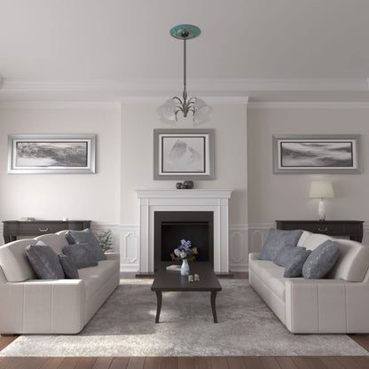 Ekena Millwork CM20VIUWF Vienna Ceiling Medallion, Ultra Pure White