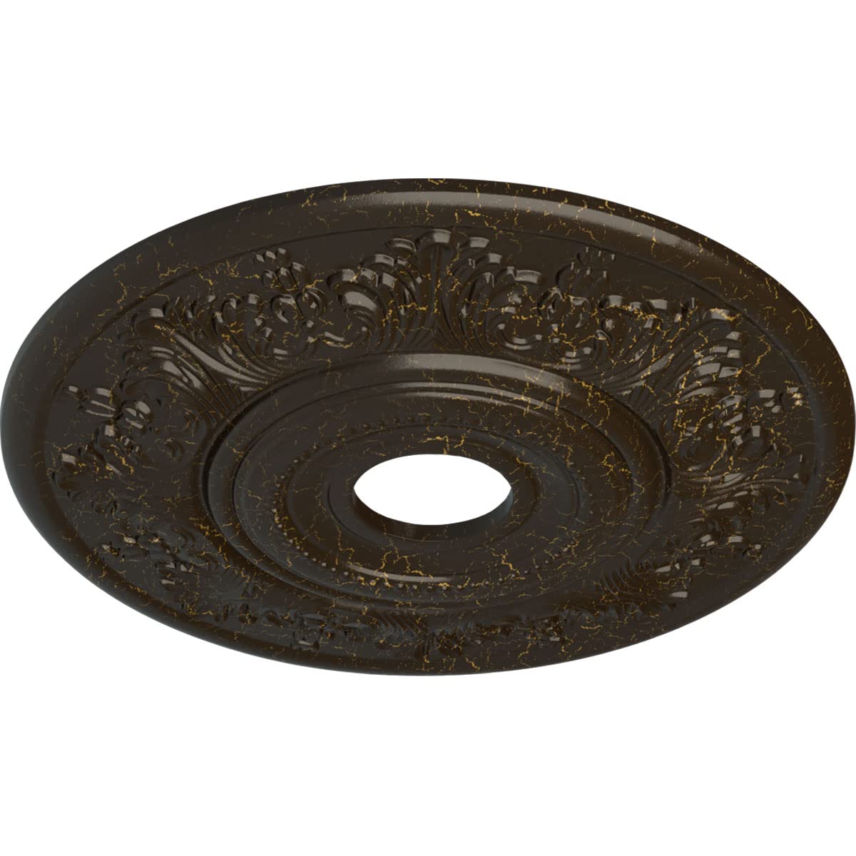 Ekena Millwork CM20VIUWF Vienna Ceiling Medallion, Ultra Pure White