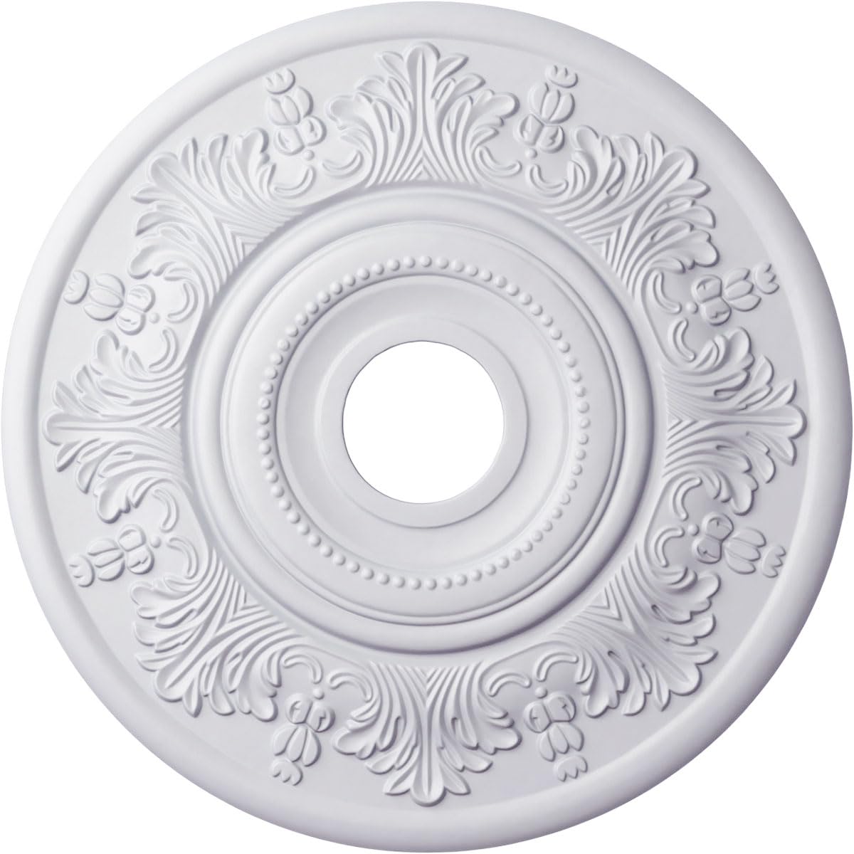 Ekena Millwork CM20VIUWF Vienna Ceiling Medallion, Ultra Pure White