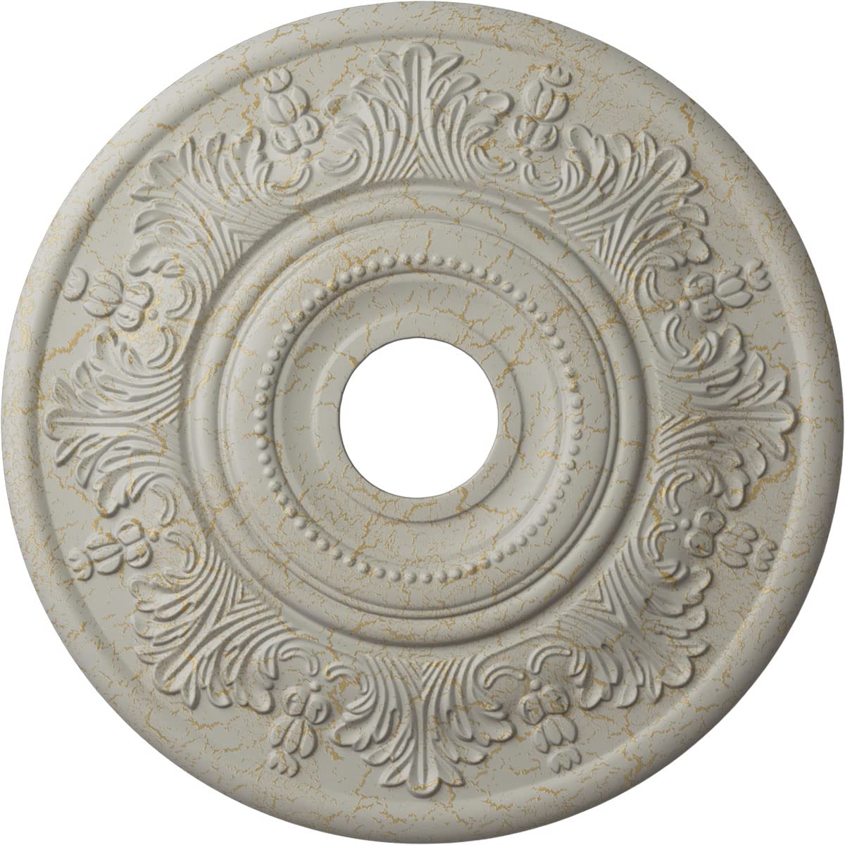 Ekena Millwork CM20VIUWF Vienna Ceiling Medallion, Ultra Pure White