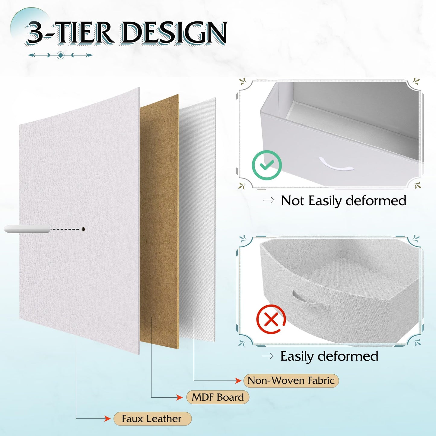 WLIVE Tall Dresser for Bedroom with 12 Drawers, Dressers & Chests of Drawers, Fabric Dressers for Closet, Storage Dresser Organizer with Steel Frame, Wood Top, Rustic Brown Wood Grain Print